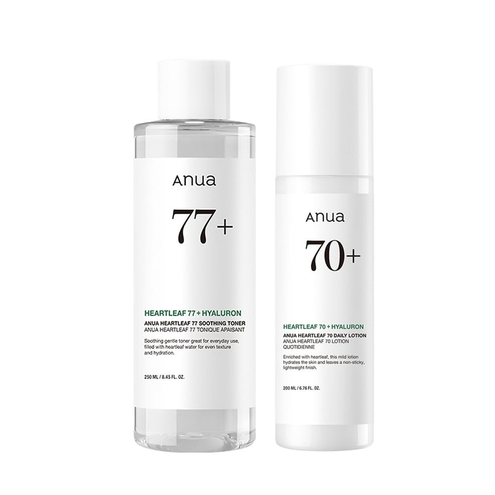 ANUA(アヌア)ドクダミスージング2STEPセット(化粧水＋乳液) ゆらぎ肌スージングケアセット 水分保湿 オールインワン しっとり化粧水 水分感たっぷり 水分保湿 オイリー混合肌 脂性肌 スキンケアセット 韓国コスメ