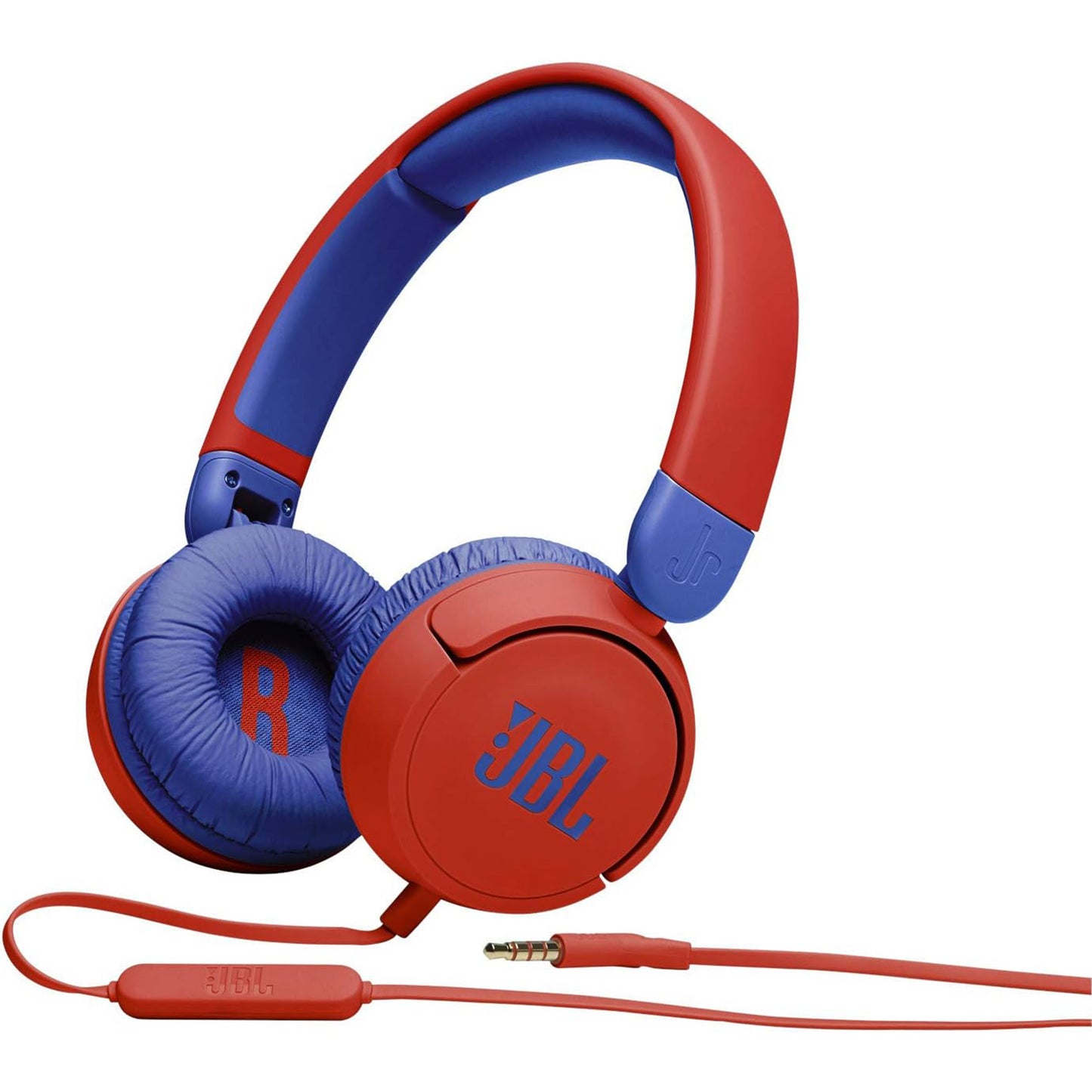 JBL JR310 子供向け ヘッドホン 音量制御機能搭載/カスタマイズシール付属/リモコンマイク付き レッド/ブルー 2021年モデル JBLJR310RED