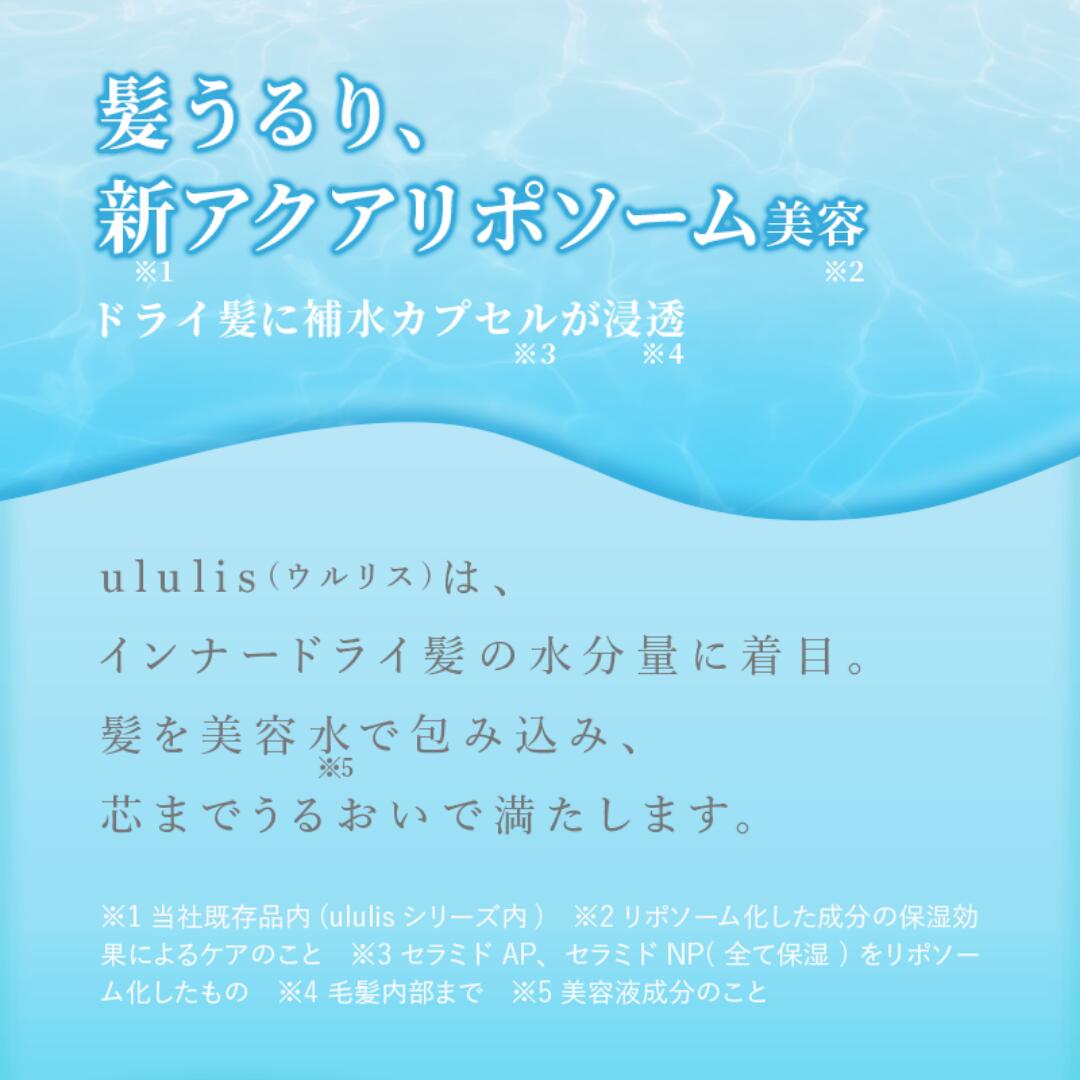 ululis ウルリス シャンプー トリートメント 詰め替え セット (アクア)